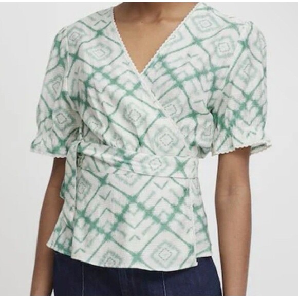 Atelier Reve Milou Women’s Size 40/Large Blouse In Birch - Picture 3 of 14